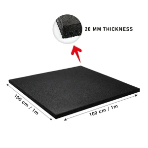 Commercial Rubber Flooring for Gym 20 mm - 100 x 100 CM