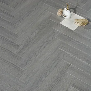 Dark Gray Click-Lock Parquet Flooring
