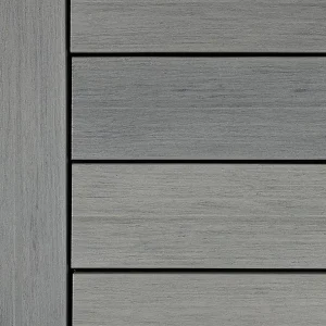 Vista Grooved-edge Decking, 3.6m, Light Grey