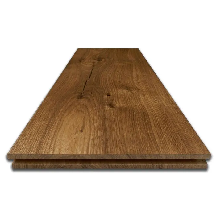 Fumed and Brushed Character Solid Oak Flooring