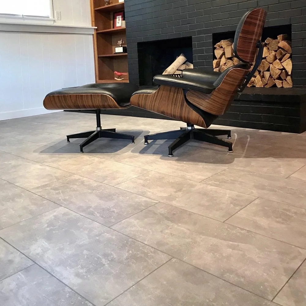 Stone tile effect Laminate flooring