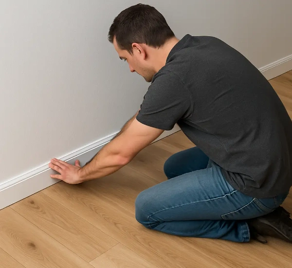 PVC skirting Installation by our expert
