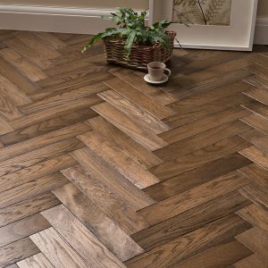 Park Avenue Herringbone Espresso Oak Flooring