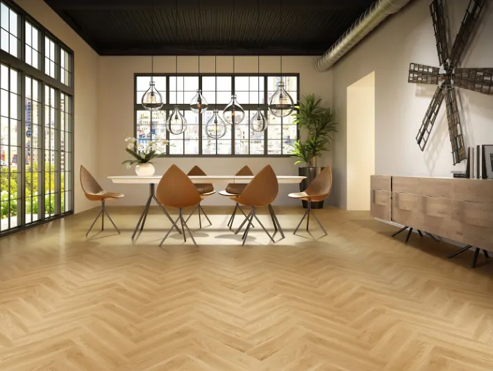 Herringbone Style Parquet Flooring For Dubai Home