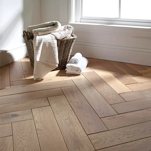 Brushed Finish Parquet Flooring