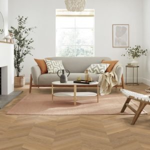 Brushed Oak Parquet Flooring