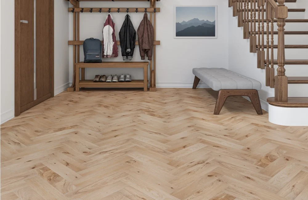 Canvas Solid Oak Herringbone