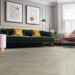Dove Artisan Oak Parquet Flooring