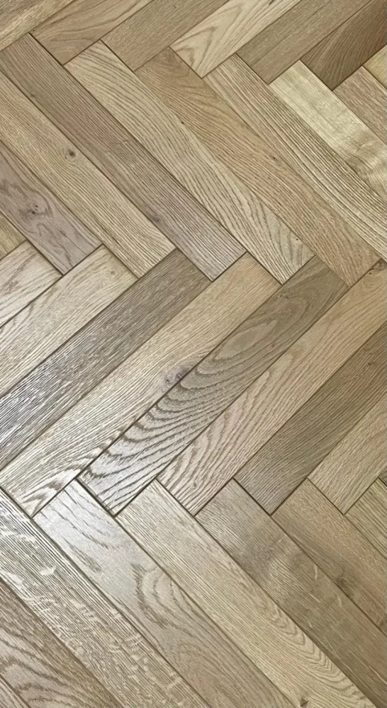 Engineered Natural Oak Herringbone Flooring