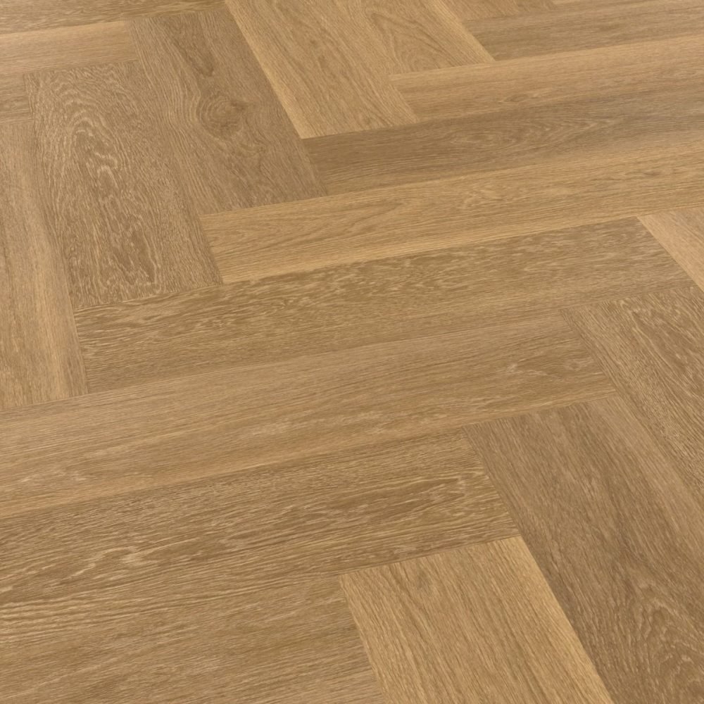 Golden Brushed Oak Parquet Flooring