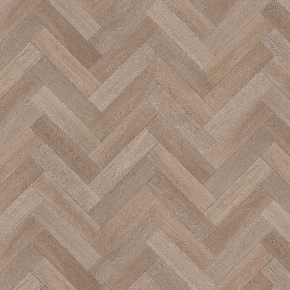 Lucca Oak Grey Herringbone