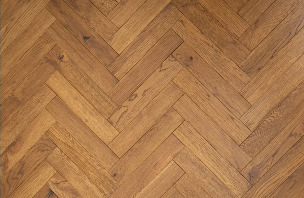 Thorpe Roasted Solid Oak Herringbone - Image 2