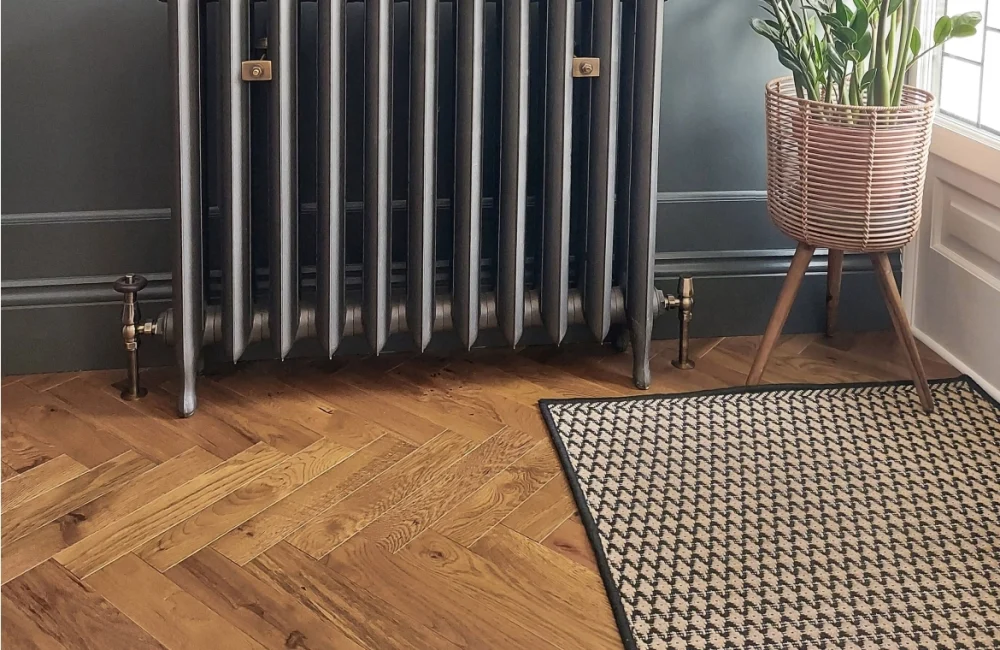 Thorpe Roasted Solid Oak Herringbone - Image 3