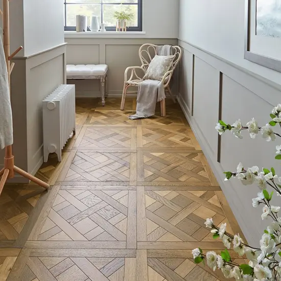 Brushed Finish Versailles Parquet Flooring