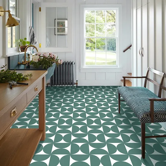 Geometric Vinyl Flooring