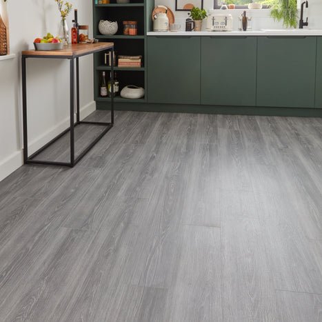 Pebble Grey Light Laminate Flooring
