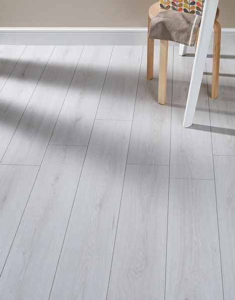 White Trend Oak Laminate Flooring