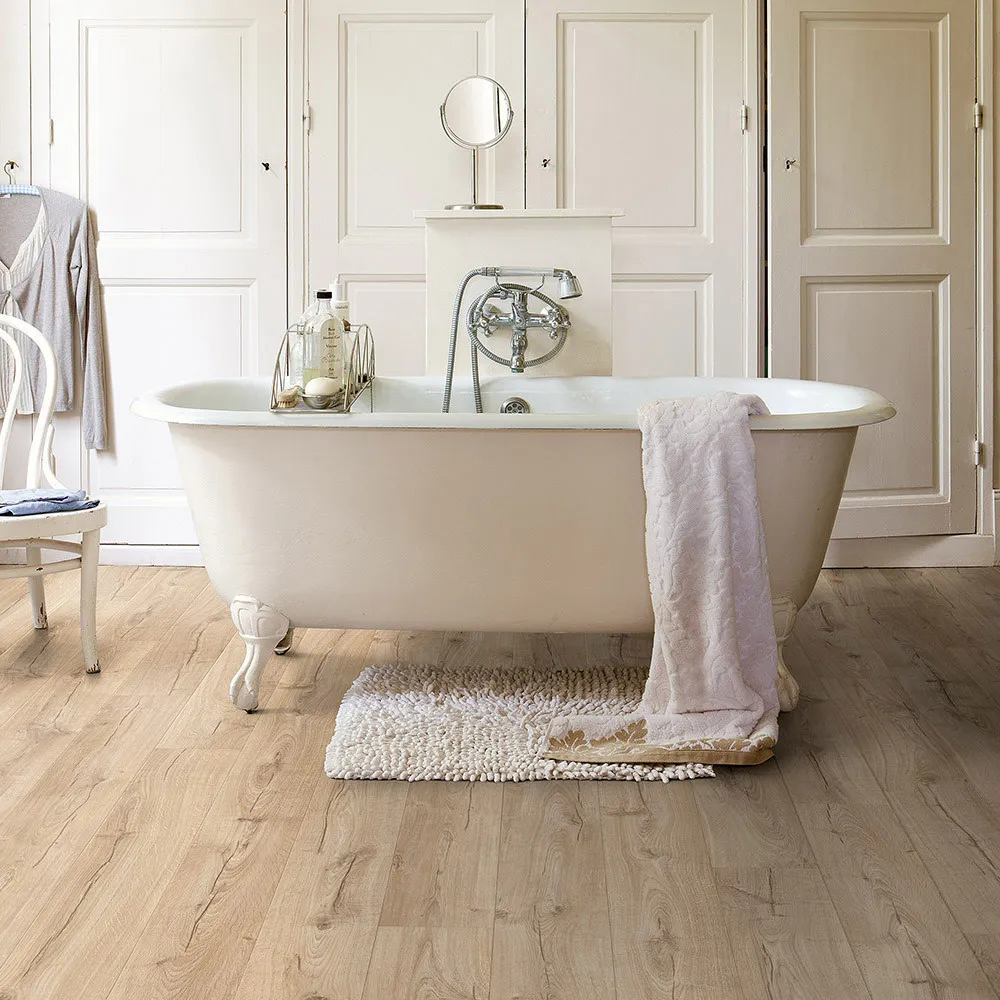 lassic Oak Beige Laminate Flooring