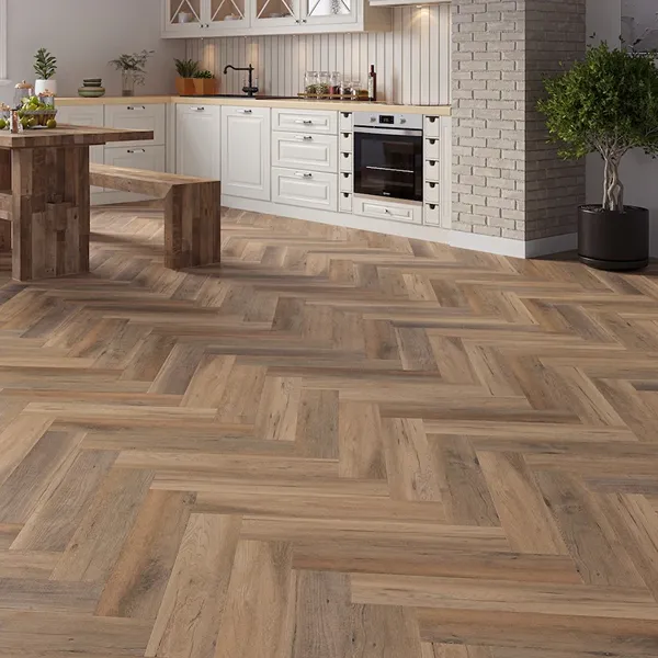 Lusso Brescia Beachfront Oak Herringbone Parquet