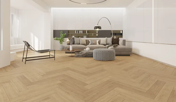 SPC Parquet Flooring Install in Dubai Villa Living Room