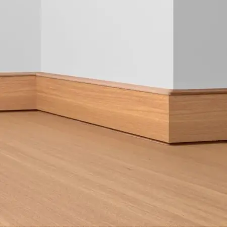 Wood-effect PVC skirting