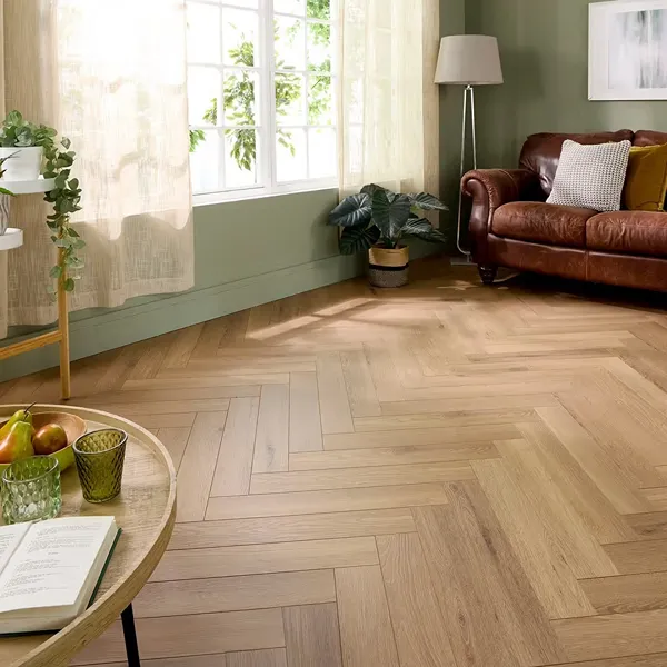 Embrace Farmhouse Oak Herringbone Parquet Flooring