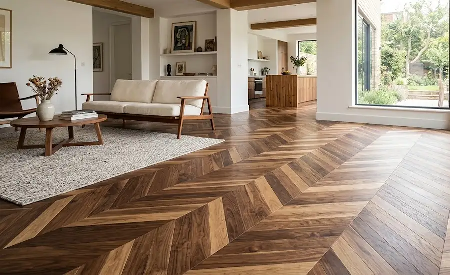 Diagonal Parquet Flooring