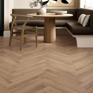 Golden Oak Herringbone Laminate Flooring