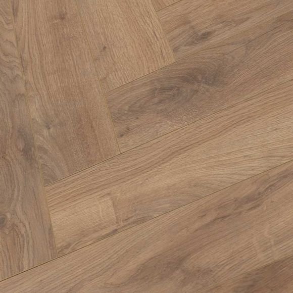 Golden Oak Herringbone Laminate Flooring