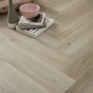 Oyster Oak Herringbone Laminate Flooring