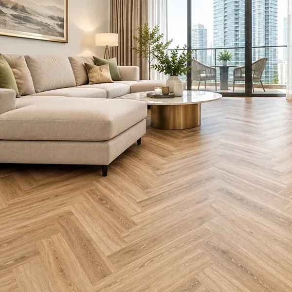 Vinyl Parquet Flooring install in Dubai Apartment