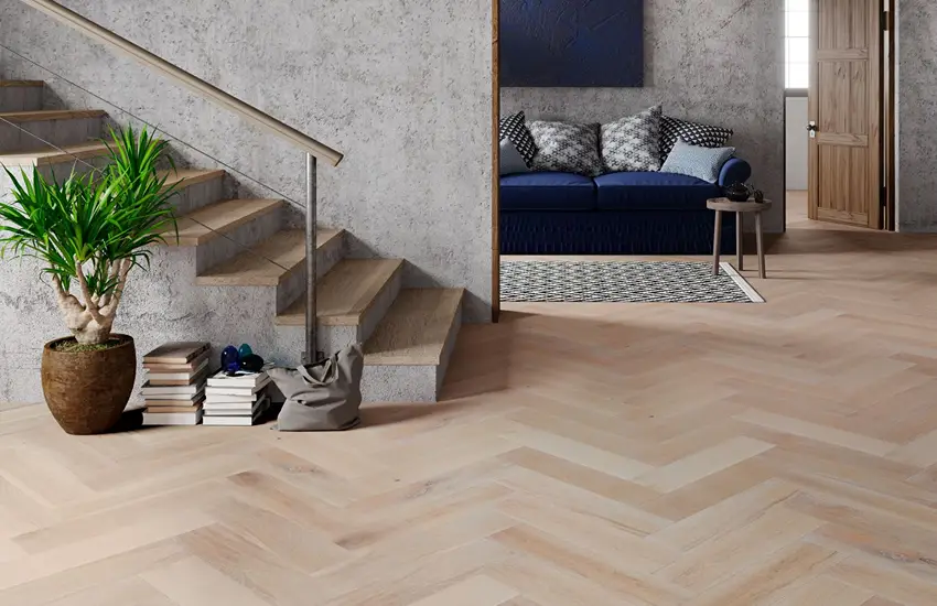 parquet style flooring install in Dubai Home